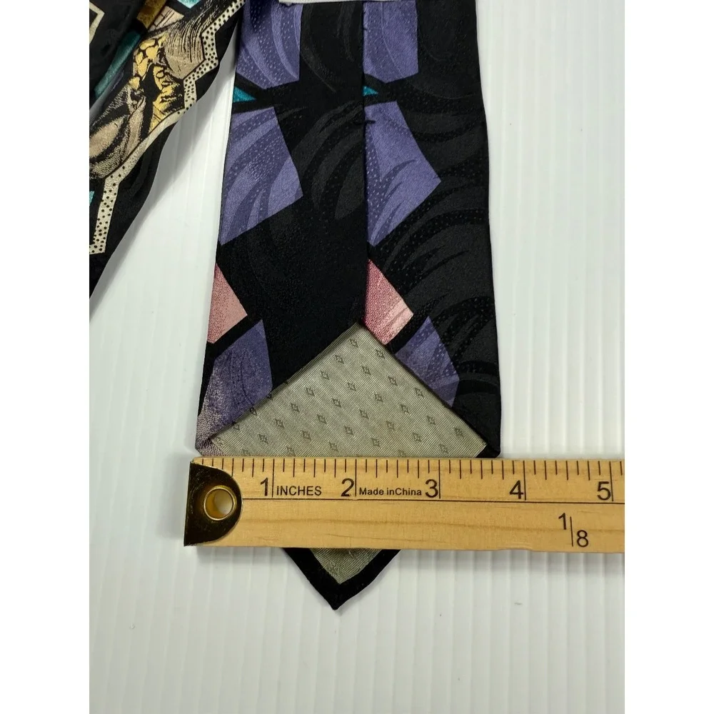Givenchy Necktie Silk Abstract Geometric Patterned‎ Designer Mens Tie